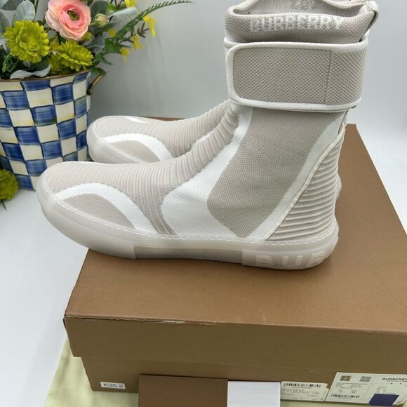 Men’s Burberry knitted sub high top sock sneakers size 46 - Picture 5 of 9